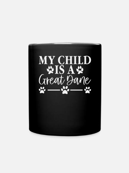 Great Dane Gifts - Tasse einfarbig - Schwarz