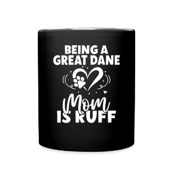 Great Dane Gifts - Tasse einfarbig - Schwarz - Vorne