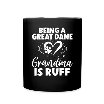 Great Dane Gifts - Tasse einfarbig - Schwarz - Vorne