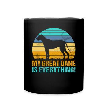 Great Dane Gifts - Tasse einfarbig - Schwarz - Vorne