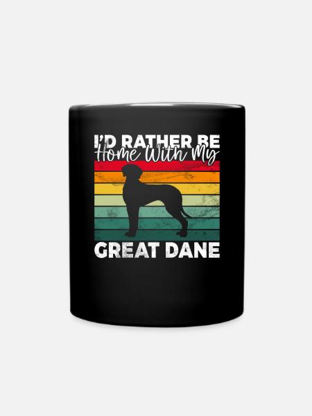 Great Dane Gifts - Tasse einfarbig - Schwarz