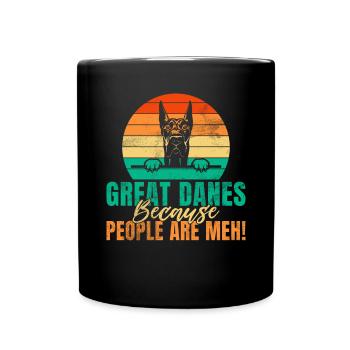 Great Dane Gifts - Tasse einfarbig - Schwarz - Vorne