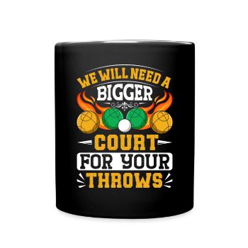 Funny Bocce Game - Full Colour Mug - black - Front