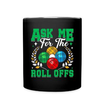 Funny Bocce Game - Full Colour Mug - black - Front