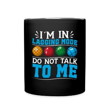 Funny Bocce Game - Full Colour Mug - black - Front