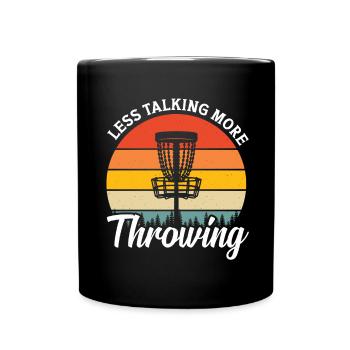 Disc Golfer hit Trees and Curse - Full Colour Mug - black - Front