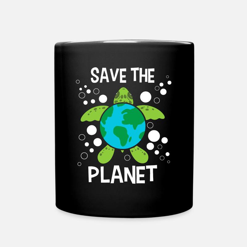 Save The Planet - Protection de l’environnement Terre - Mug uni - noir