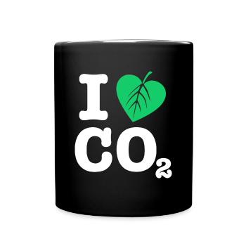 J’aime le CO2 | Pour le Jour de la Terre - Mug uni - noir - Devant