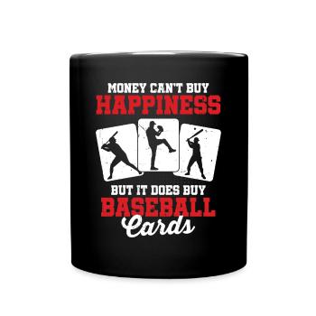 Hommes Trader Argent ne peut pas acheter le bonheur Mais acheter Baseba - Mug uni - noir - Devant