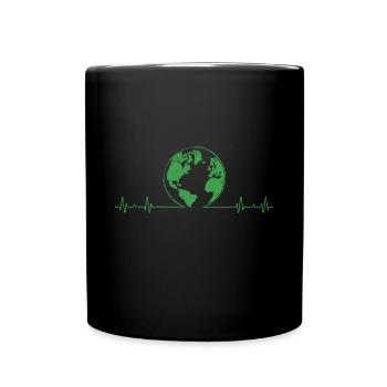 Global Warming Climate Change Earth Day - Full Colour Mug - black - Front