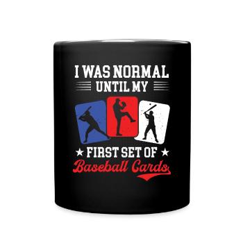 Trader Funny Normal Until My First Set Of Baseball - Full Colour Mug - black - Front