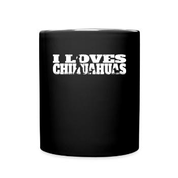 Chien Chihuahua Propriétaire de chien Gechenkidee - Mug uni - noir - Devant