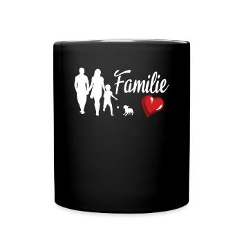Hund Chihuahua Hundebesitzer Gechenkidee - Tasse einfarbig - Schwarz - Vorne
