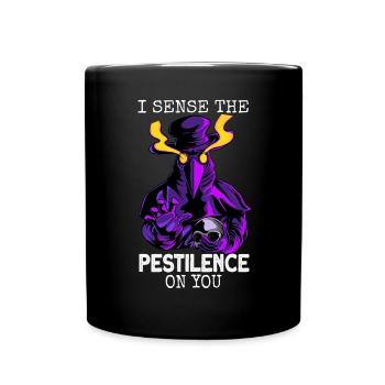 Plague Doctor Halloween pest doktor Maske - Tasse einfarbig - Schwarz - Vorne