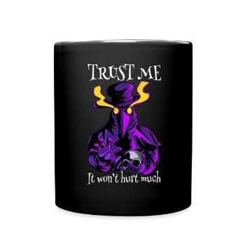 Plague Doctor Halloween pest doktor Maske - Tasse einfarbig - Schwarz - Vorne