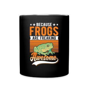 Grenouille cadeau Rainette - Mug uni - noir - Devant