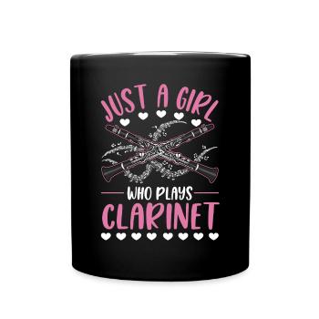 Clarinette Clarinettiste - Mug uni - noir - Devant