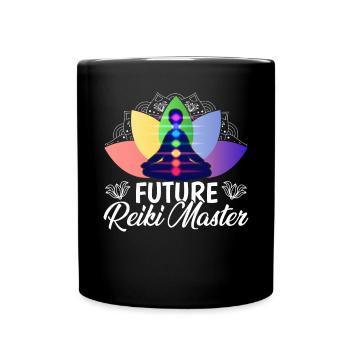 Future Reiki Master Japanische Heilkunst - Tasse einfarbig - Schwarz - Vorne
