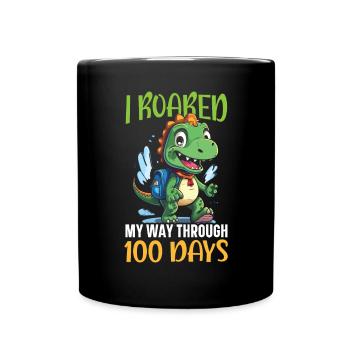 Dinosaur Teacher Paleontology Teaching Dino - Full Colour Mug - black - Front