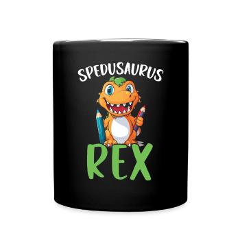 Dinosaur Teacher Paleontology Teaching Dino - Full Colour Mug - black - Front