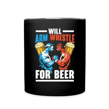 Arm Wrestling Trainer Arm Wrestler Wrist Wrestler - Mug uni - noir - Devant