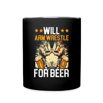 Arm Wrestling Trainer Arm Wrestler Wrist Wrestler - Mug uni - noir - Devant