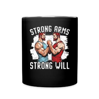 Arm Wrestling Trainer Arm Wrestler Wrist Wrestler - Mug uni - noir - Devant