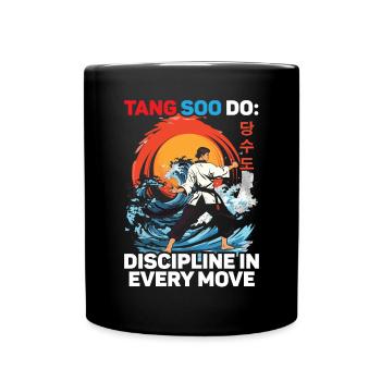 Tang Soo Do Karate Kampfkunst Kampfkünstler - Tasse einfarbig - Schwarz - Vorne
