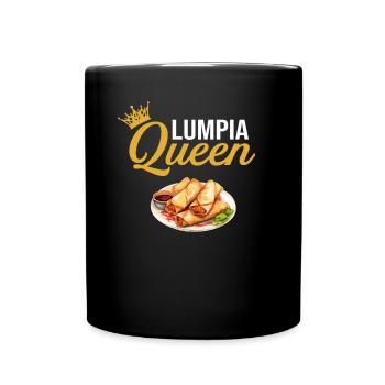 Lumpia Queen, Philippine Filipino Asian Food - Tasse einfarbig - Schwarz - Vorne