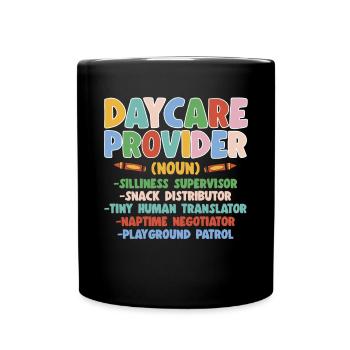 Childcare Teacher Educator - Full Colour Mug - black - Front
