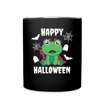 Frog Happy Halloween Devil Costume - Full Colour Mug - black - Front