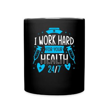 Registered Nurse - Full Colour Mug - black - Front