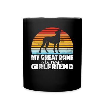 Great Dane Gifts - Tasse einfarbig - Schwarz - Vorne