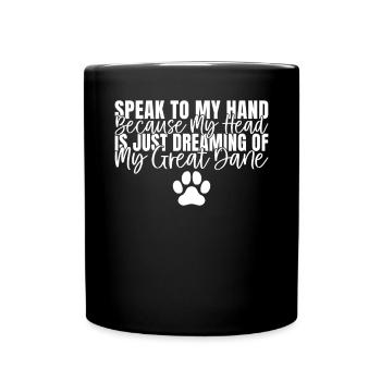 Cadeaux de Dogue allemand - Mug uni - noir - Devant