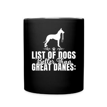 Great Dane Gifts - Full Colour Mug - black - Front