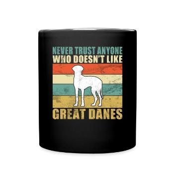 Great Dane Gifts - Tasse einfarbig - Schwarz - Vorne