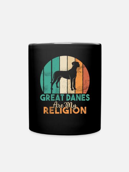 Great Dane Gifts - Tasse einfarbig - Schwarz