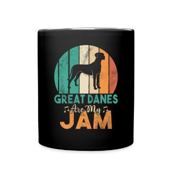 Great Dane Gifts - Tasse einfarbig - Schwarz - Vorne
