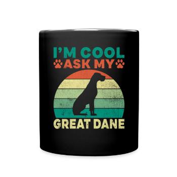 Great Dane Gifts - Full Colour Mug - black - Front