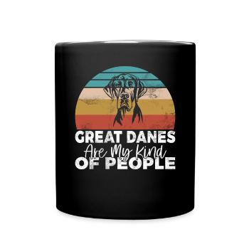 Great Dane Gifts - Tasse einfarbig - Schwarz - Vorne