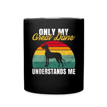 Great Dane Gifts - Tasse einfarbig - Schwarz - Vorne