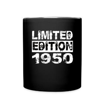 Limited Edition 1950 Geburtstag 1950 Geburtstag - Tasse einfarbig - Schwarz - Vorne