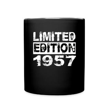 Limited Edition 1957 Geburtstag 1957 Geburtstag - Tasse einfarbig - Schwarz - Vorne