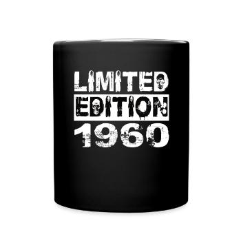 Limited Edition 1960 Birthday 1960 Birthday - Full Colour Mug - black - Front