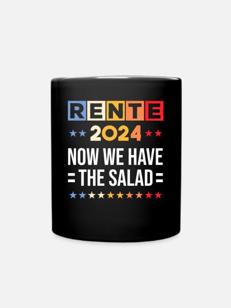 Rente 2024 Witzige Renten Sprüche Denglisch - Tasse einfarbig - Schwarz