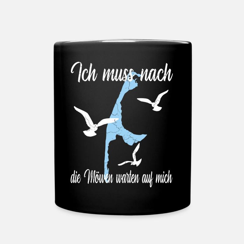 Sylt Design mit Spruch - Tasse einfarbig - Schwarz