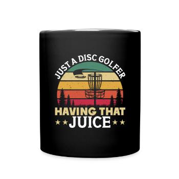 Let me play Discgolf - Full Colour Mug - black - Front