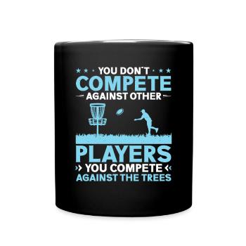 Let me play Discgolf - Full Colour Mug - black - Front