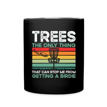 Let me play Discgolf - Full Colour Mug - black - Front