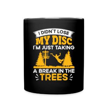 Let me play Discgolf - Full Colour Mug - black - Front